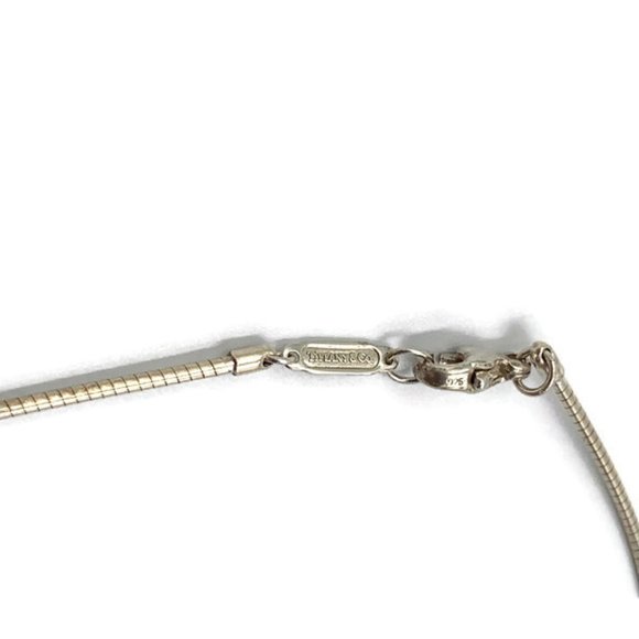 Authentic Tiffany & Co Silver Cross Wire Necklace - Picture 6 of 10